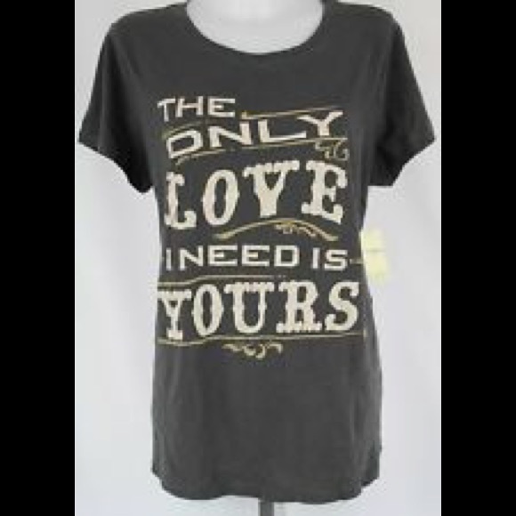 Lucky Brand “The only Love I need is Yours” Tee - Picture 2 of 8